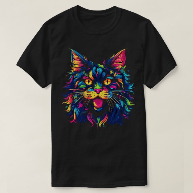 Maine Coon Smiling T-Shirt (Design Front)