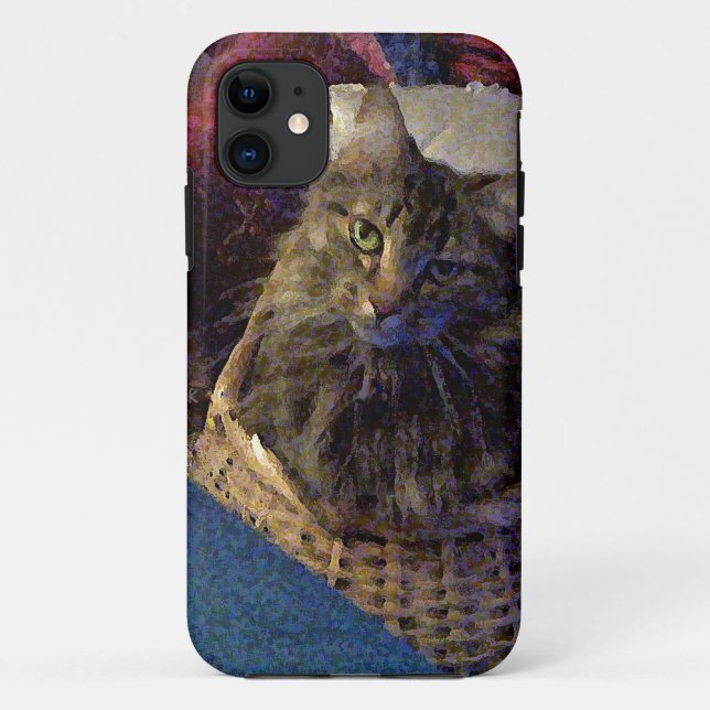 Maine Coon Tabby Cat Case-Mate iPhone Case (Back)