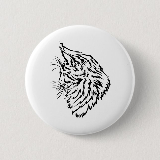 Maine Coon Tycoon 2 Inch Round Button (Front)