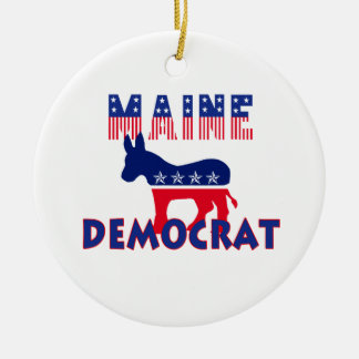 Maine Democrat Ceramic Ornament