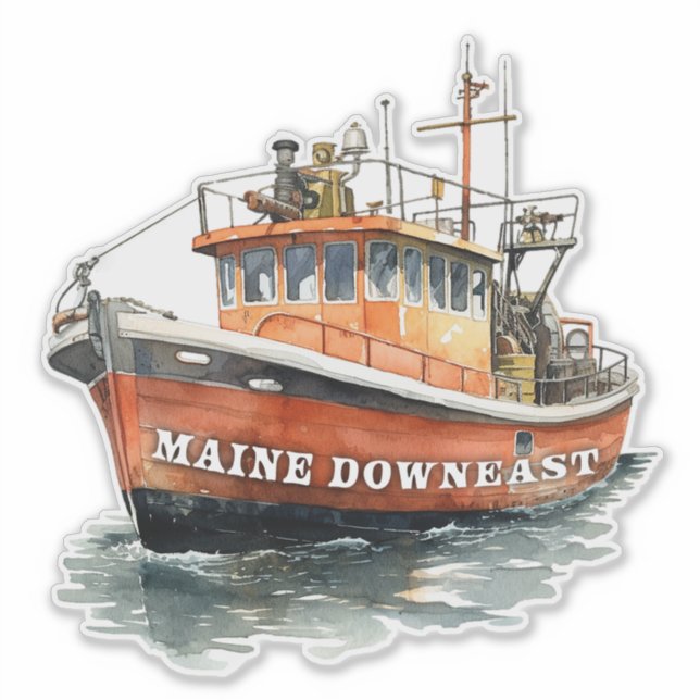 Maine Downeast Boat Fishing (Front)