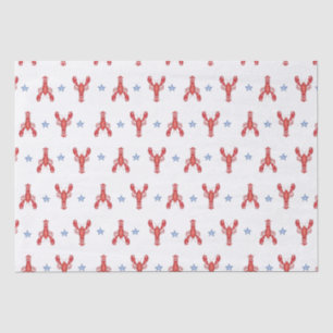 Maine Event Lobster Preppy Seaside Coastal Tissue Paper