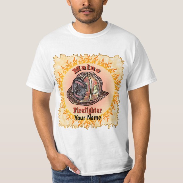 Maine Firefighter t-shirt (Front)