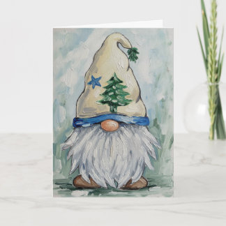 MAINE FLAG GNOME  CARD