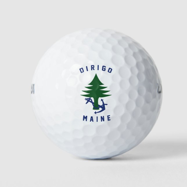 MAINE FLAG GOLF BALLS (Front)