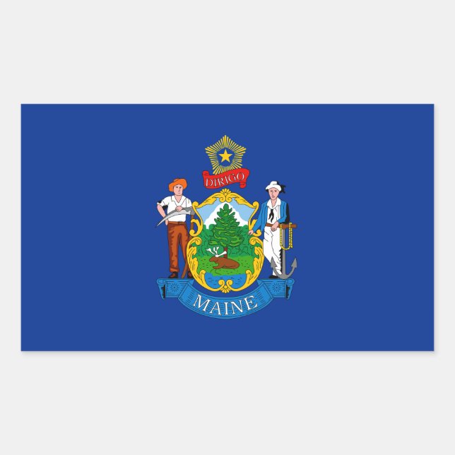 Maine Flag Sticker (Front)