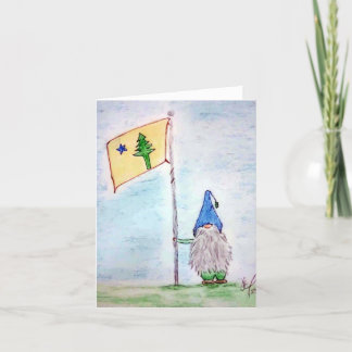 Maine Flag Thank You Card