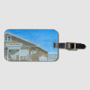 Maine General Store Watercolor Luggage Tag