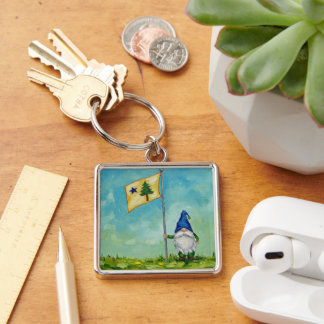 MAINE GNOME KEYCHAIN