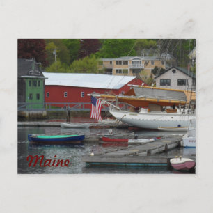 Maine Harbour Postcard
