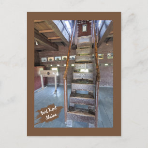 Maine Historical Sites Fort Kent Blockhouse Postcard