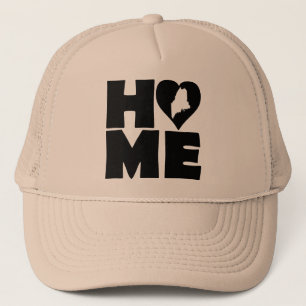Maine Home Heart State Ball Cap Trucker Hat