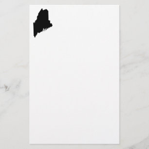 Maine in Black and White Stationery