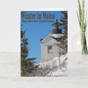 Maine in Winter Card