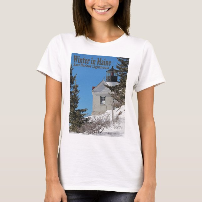 Maine in Winter T-Shirt (Front)