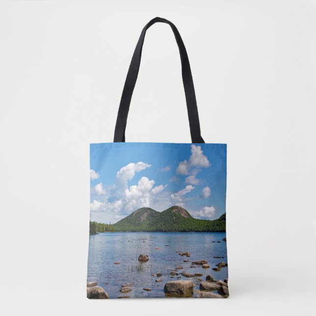 Maine Jordan Pond Photo Tote Bag (Front)