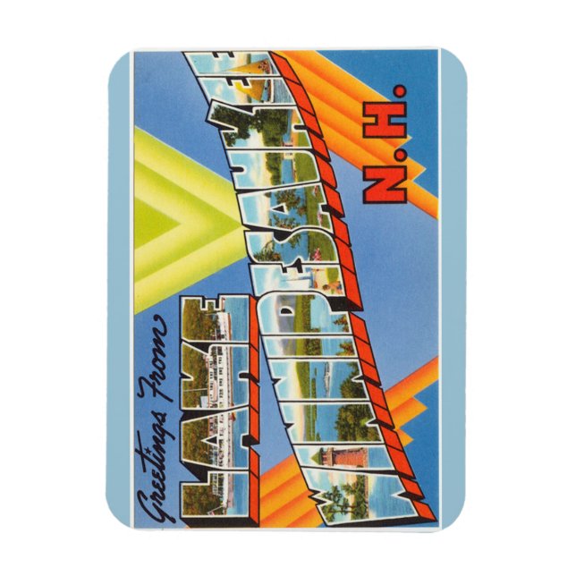 Maine, lac Winnipesaukee Magnet (Vertical)
