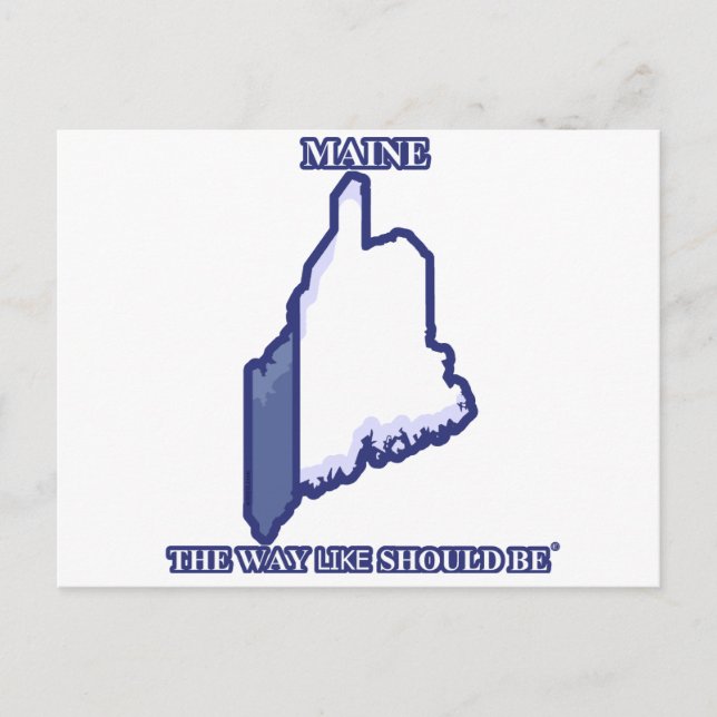 Maine, Le Chemin À Suivre Devrait Être © Carte Pos (Devant)