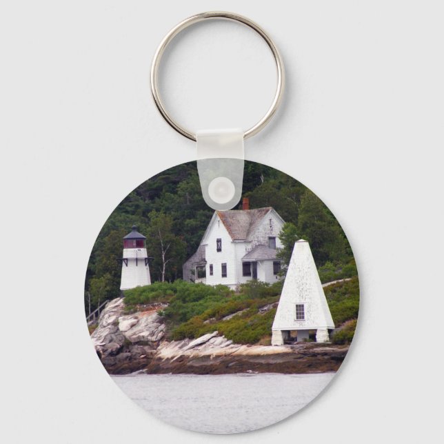 Maine Light House Keychain (Front)