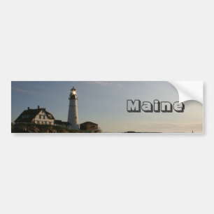 Maine Lighthouse Bumper Sticker