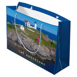 Maine Lighthouse Large Gift Bag