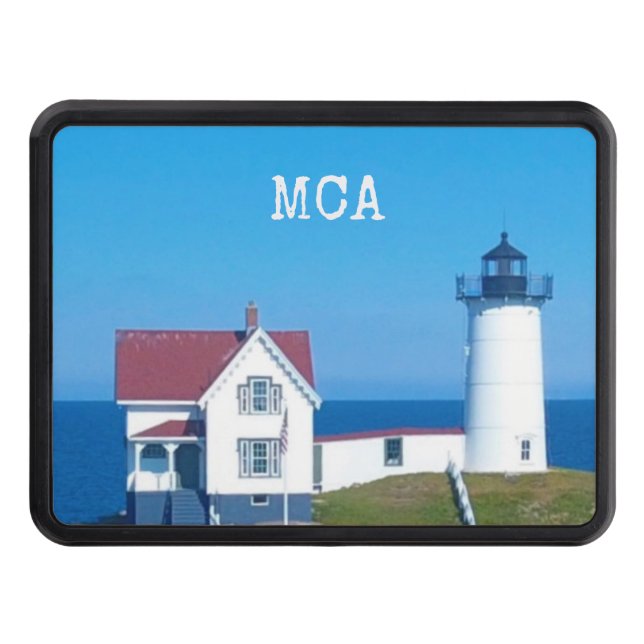 Maine Lighthouse Trailer Hitch Cover (Front)