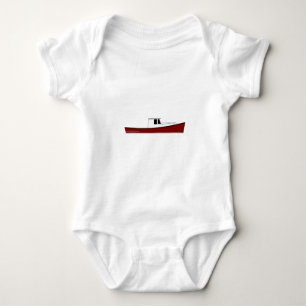 Maine Lobster Boat Baby Bodysuit