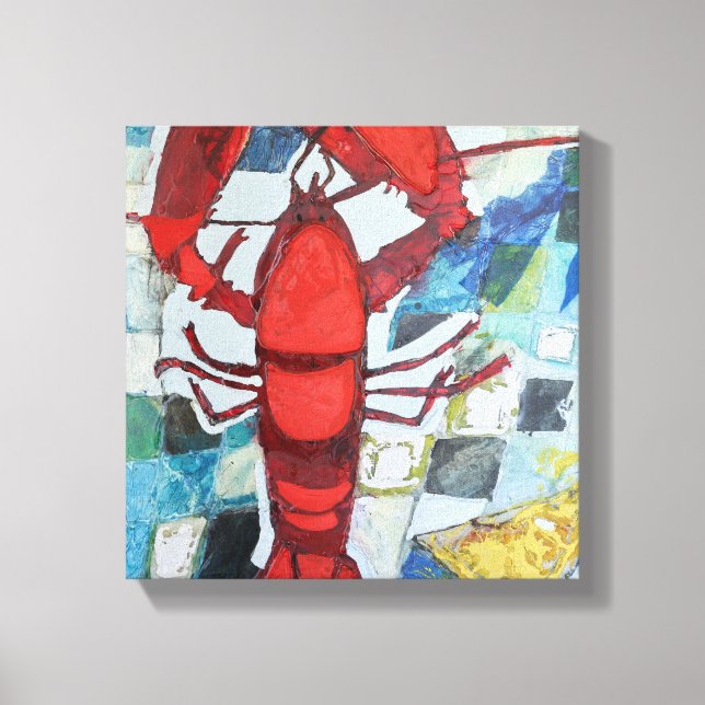 Maine Lobster Canvas Print (Front)
