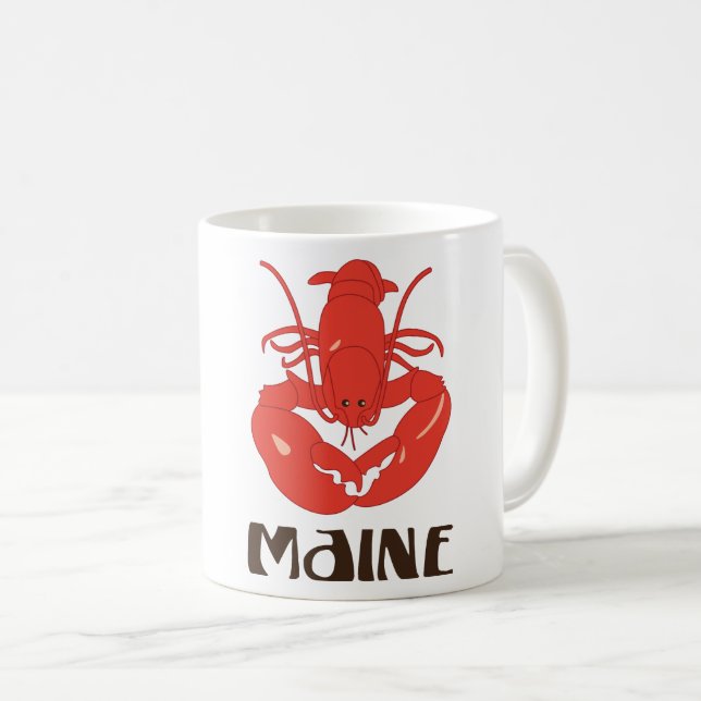 Maine Lobster Coffee Mug (Front Right)