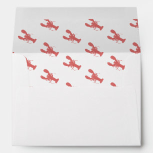 Maine Lobster Envelope. Maine Wedding.    Envelope