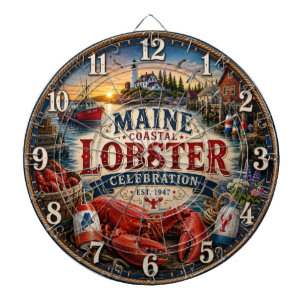 Maine Lobster Festival Maine Harbor Lighthouse Dartboard