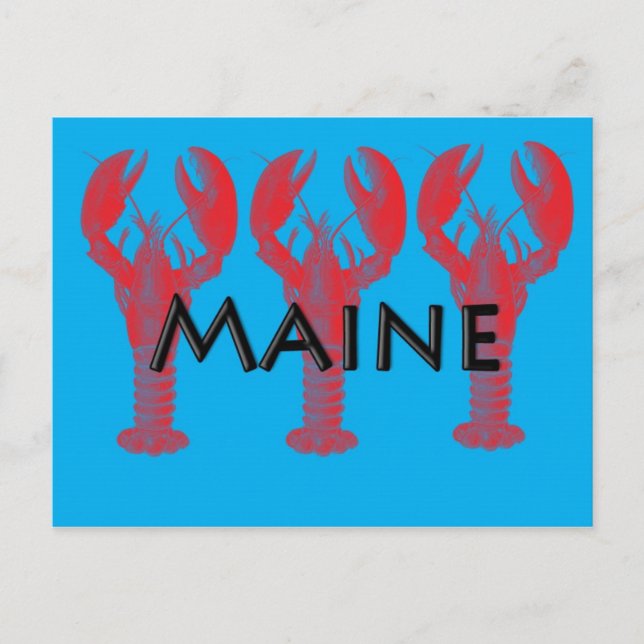 maine lobster postcard (Front)