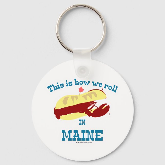 Maine Lobster Roll Keychain (Front)