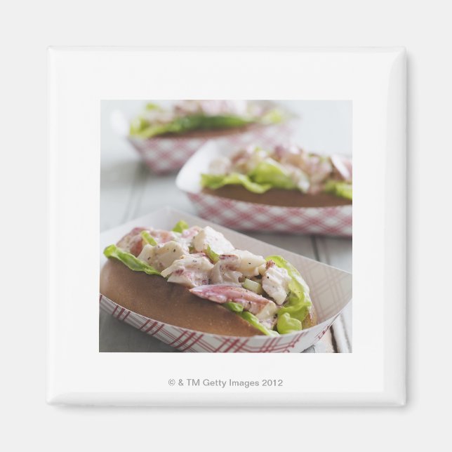 Maine Lobster Roll Magnet (Front)