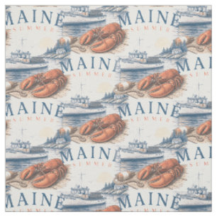 Maine Lobster Summer Fun Thunder_Cove  Fabric