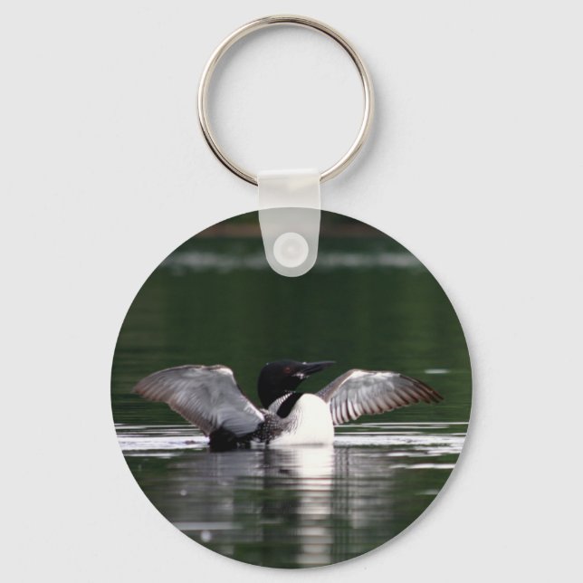 Maine Loon Keychain (Back)