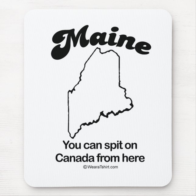 MAINE - "MAINE STATE MOTTO" T-shirts and Gear Mouse Pad (Front)