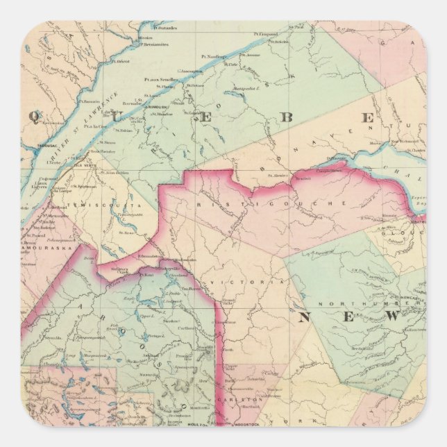 Maine, NB Square Sticker (Front)