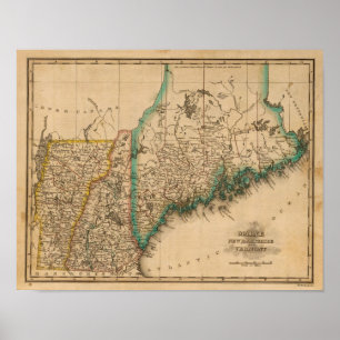 Maine, New Hampshire, Vermont 2 Poster