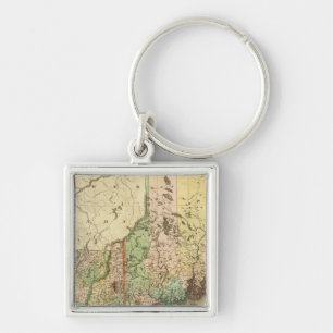 Maine, New Hampshire, Vermont, Massachusetts Keychain