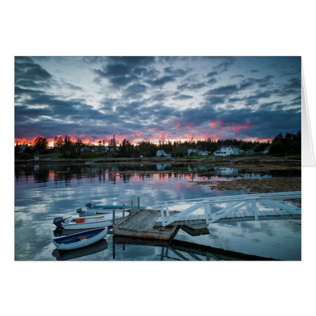 Maine, Newagen, sunset harbour 2 2 (Front Horizontal)
