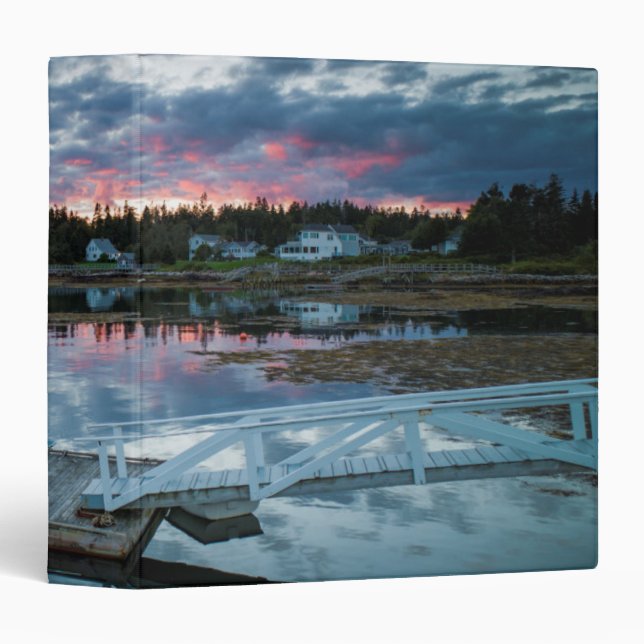 Maine, Newagen, sunset harbour 2 2 Binder (Front/Spine)