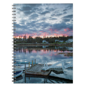 Maine, Newagen, sunset harbour 2 2 Notebook