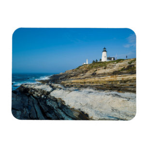 Maine, Pemaquid Point, Pemaquid Point Lighthouse Magnet