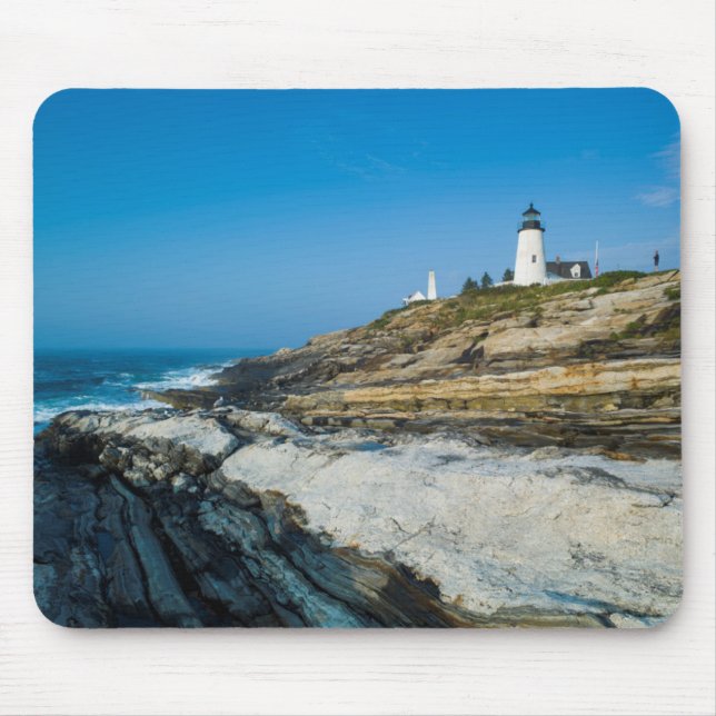 Maine, Pemaquid Point, Pemaquid Point Lighthouse Mouse Pad (Front)