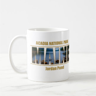 MAINE Picture Font Acadia National Park Coffee Mug