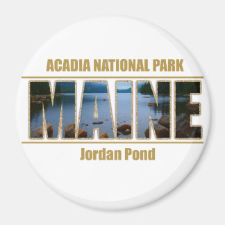 MAINE Picture Font Acadia National Park Magnet