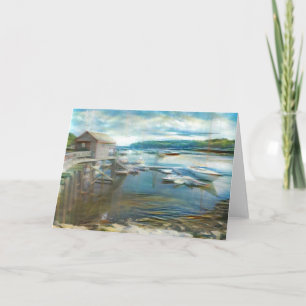 Maine Pier Thank You Card