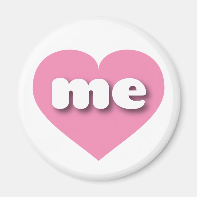 Maine pink heart - I love me Magnet (Front)