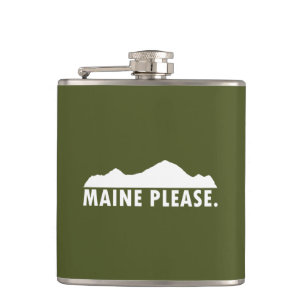 Maine Please Hip Flask
